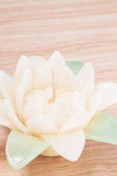 Close up of flower candle, stock photo