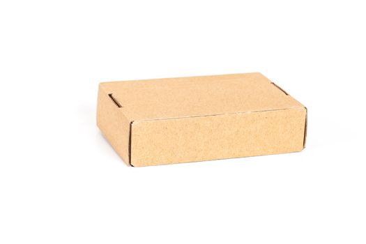 cardboard box , isolated on a white background.