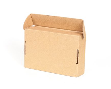 cardboard box , isolated on a white background.