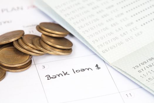 Reminder "bank loan" in calendar