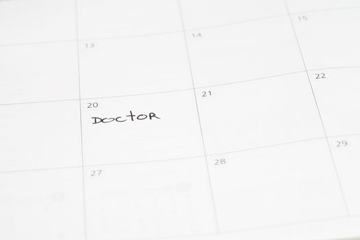 Reminder "Doctor appointment" in calendar