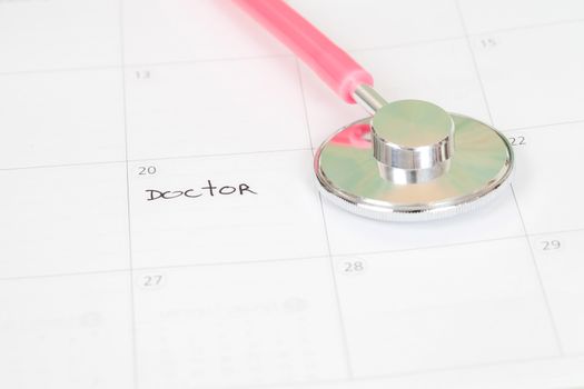 Reminder "Doctor appointment" in calendar 