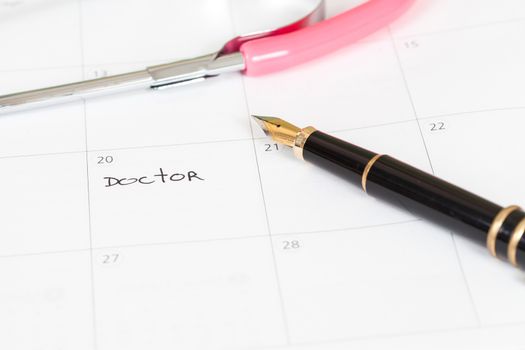 Reminder "Doctor appointment" in calendar 