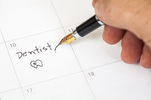 Reminder "Dentist appointment" in calendar 