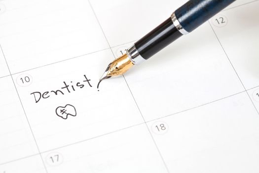 Reminder "Dentist appointment" in calendar 