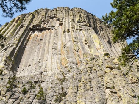 Famous Devils Tower National Monument in Wyoming, USA played main role in "Close Encounters of the Third Kind".