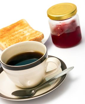 Toast And Coffee Meaning Meal Time And Cafeterias