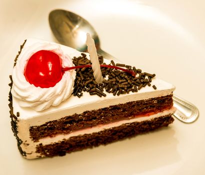 Slice Of Cake Meaning Black Forest And Appetizing