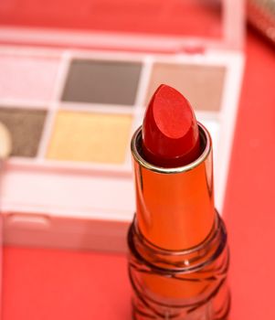 Lipstick Cosmetics Representing Make Ups And Cosmetology