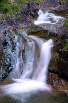 Waterfalls in the Italian Dolomites near Cortina