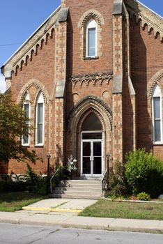 An exterior image of this beautiful church entrance.