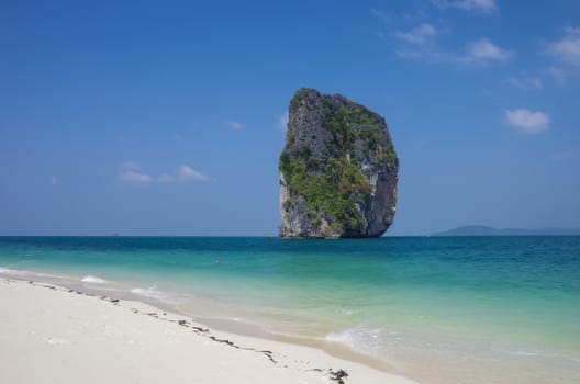 Landmark cliff at Poda island, Krabi Province, Andaman Sea, South of Thailand