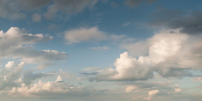 Beautiful clouds in sky, for design