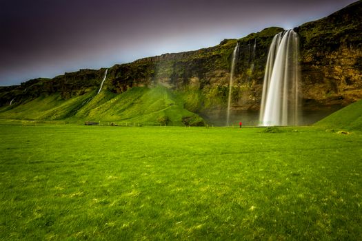 The amazing Seljalandsfoss waterfall in Iceland