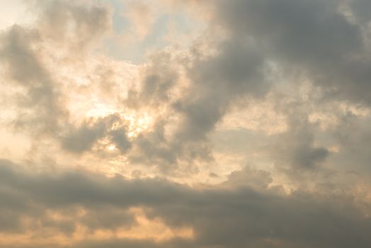 blue sky background with tiny clouds