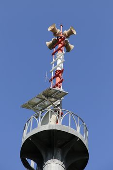 Tsunami Alert Pillar Speaker at Kradan Island in Trang - Thailand