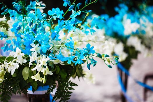 Flower decoration on the wedding in Thailand