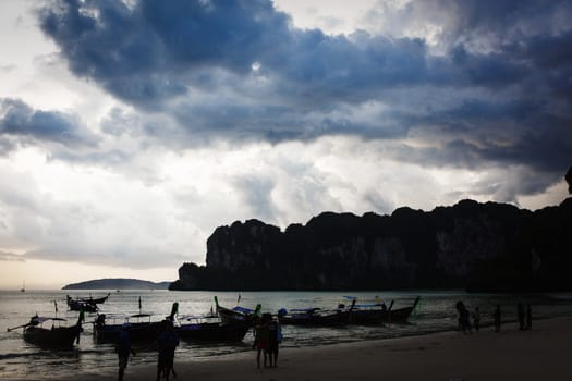 A beautiful rocky beach in asia. Thailand.