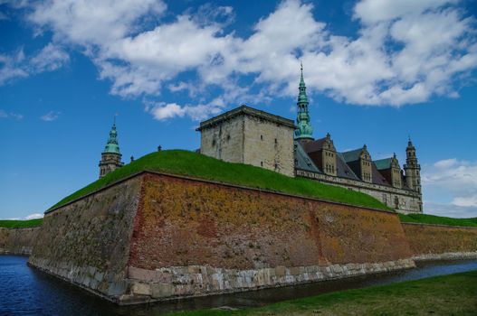 Castle and fortoress of Kronborg, home of Shakespeare's Hamlet. Denmark