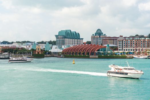 island in singapore motion boat