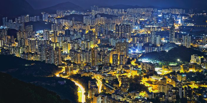 Hong Kong Modern City at night