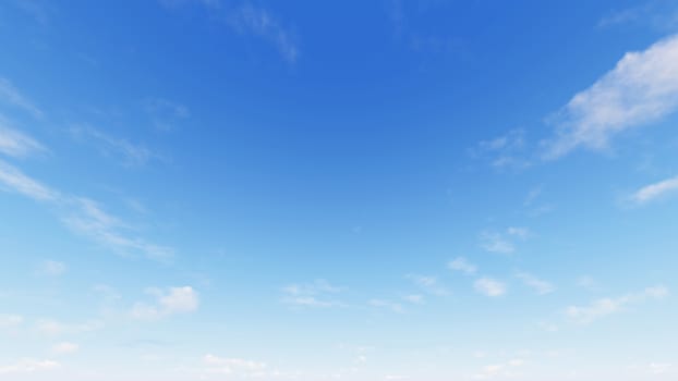 Cloudy blue sky abstract background, blue sky background with tiny clouds, 3d rendering

