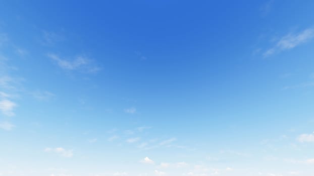 Cloudy blue sky abstract background, blue sky background with tiny clouds, 3d rendering

