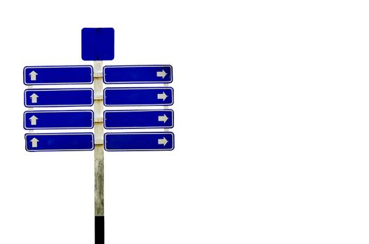 Road Sign on white background