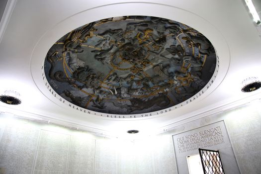 NETTUNO - April 06: The Names of fallen soldiers at war, American war cemetery of the American Military Cemetery of Nettuno in Italy, April 06, 2015 in Nettuno, Italy.