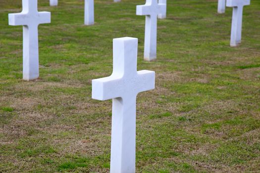 NETTUNO - April 06: Tombs, American war cemetery of the American Military Cemetery of Nettuno in Italy, April 06, 2015 in Nettuno, Italy.