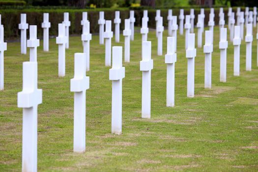 NETTUNO - April 06: Tombs, American war cemetery of the American Military Cemetery of Nettuno in Italy, April 06, 2015 in Nettuno, Italy.