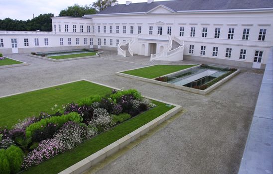 HANNOVER, GERMANY - 30 JULY: It's ranks the most important gardens in Europe. The Large Gardens in Herrenhausen gardens in Hanover, German on July 30,2014.