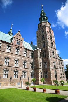 Rosenborg Castle, build by King Christian IV in Copenhagen, Denmark