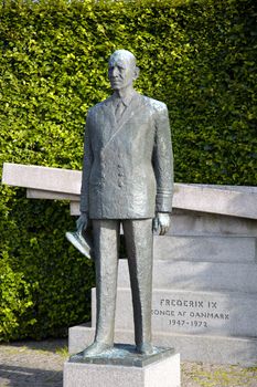 Statue of Frederick IX, King of Denmark in Copenhagen, Denmark