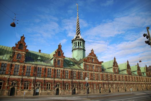 The Borsen, Oldest Building in Slotsholmen, in Copenhagen, Denmark