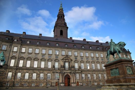 Christiansborg Palace in early morning, Copenhagen, Denmark