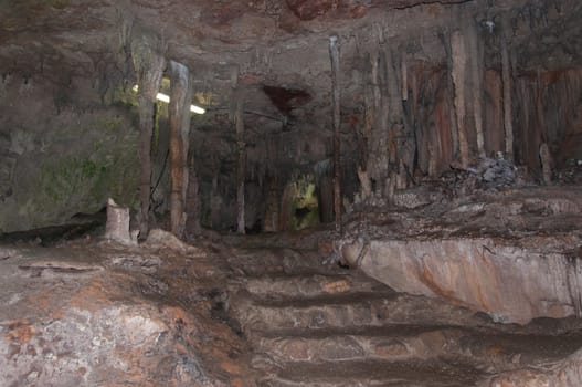 Sea Cave Kao-Kob in Trang Thailand. Sea Cave Kao-Kob is one of the most adventure place for traveller to paddle on boat to the beautiful cave.