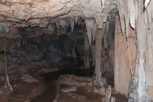 Sea Cave Kao-Kob in Trang Thailand. Sea Cave Kao-Kob is one of the most adventure place for traveller to paddle on boat to the beautiful cave.