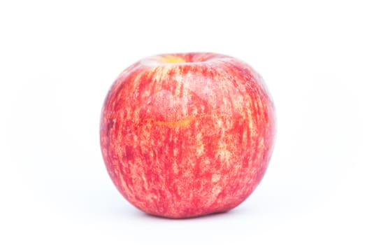 Red apple on white background, stock photo