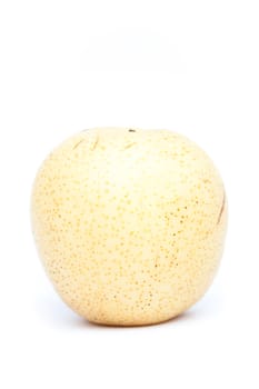 Chinese pear on white background, stock photo