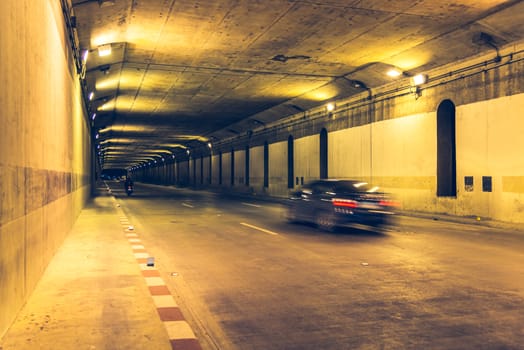 Tunnel traffic at car speeds