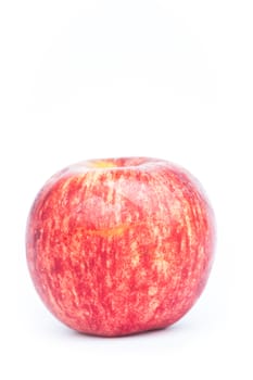 Red apple on white background, stock photo