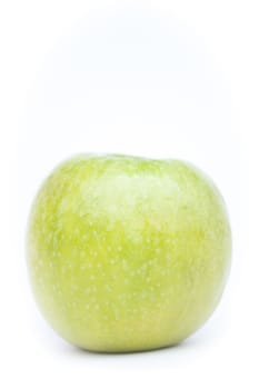 Green apple on white background, stock photo