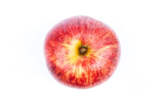 Red apple on white background, stock photo