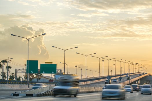 car traffic in thailand city