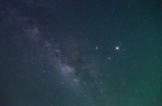 Milky Way Galaxy over Thailand at Night.