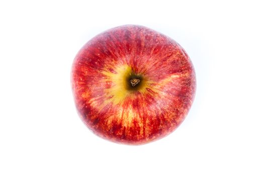 Red apple on white background, stock photo