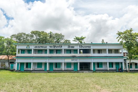 Dohar, Bangladesh - August 5, 2016: Jaipara pailot high school located in jaipara dohar, bangladesh, photo was taken on 5th Aug, 2016