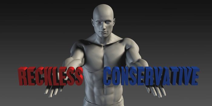 Reckless or Conservative as a Versus Choice of Different Belief