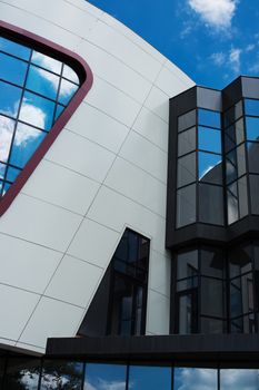 Modern building, architecture, view from outside